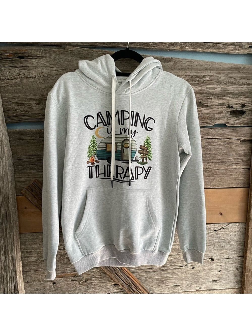 Women's Size Small  'Camping Therapy' Hoodie